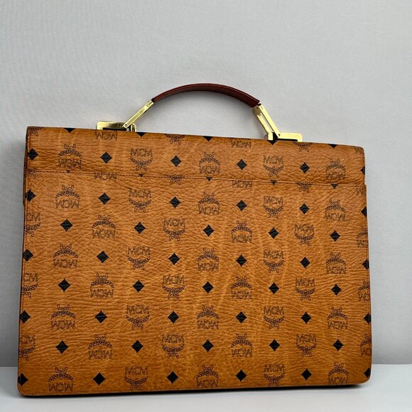 SOLD MCM Visetos Monogram Briefcase Vintage - Picture 2 of 8